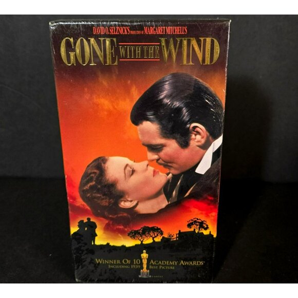 Gone With The Wind VHS 2-Tape Set 1995 Sealed Classic Film 10 Academy Awards - Picture 1 of 7